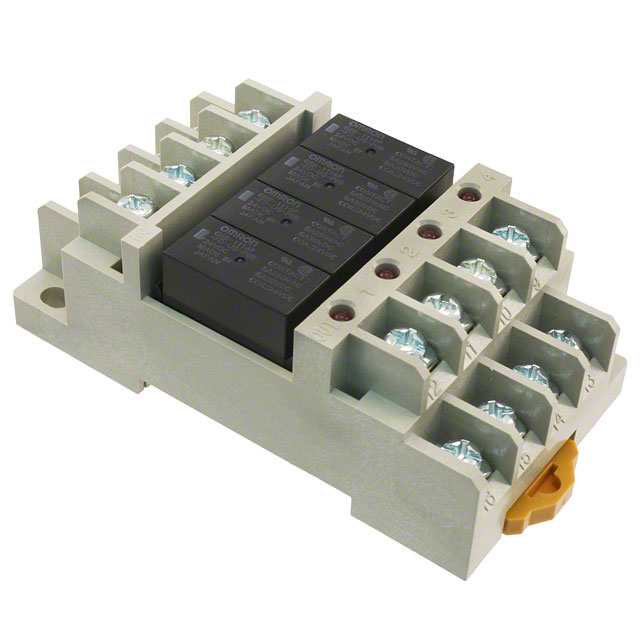 【P6BF-4BND DC12】RELAY SOCKET DIN RAIL G3S4 G6B-4