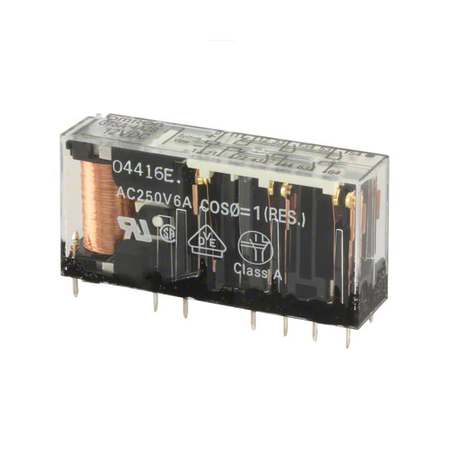 【G7SA-4A2B DC12】RELAY SAFETY 6PST 6A 12V