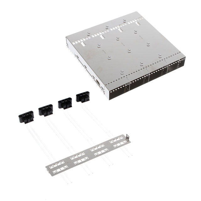 CONN OSFP CAGE 1X4 PRESS-FIT R/A【2-2338495-1】