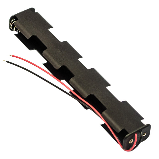 BATT HOLDER AA 6 CELL 6" LEADS【BH16AAW】