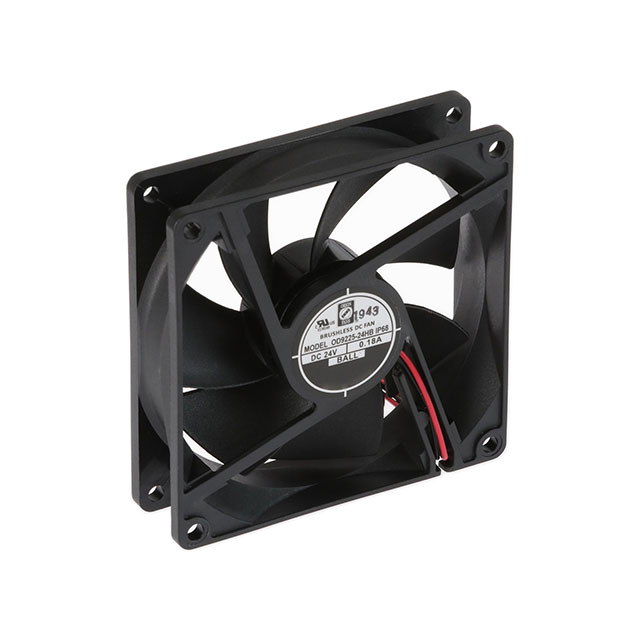 【OD9225-24HBIP68】FAN AXIAL 92X25MM 24VDC WIRE