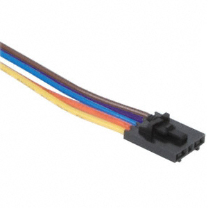 【CUI-3132-1FT】CABLE ASSY LATCH 5PIN 5X22AWG 1'
