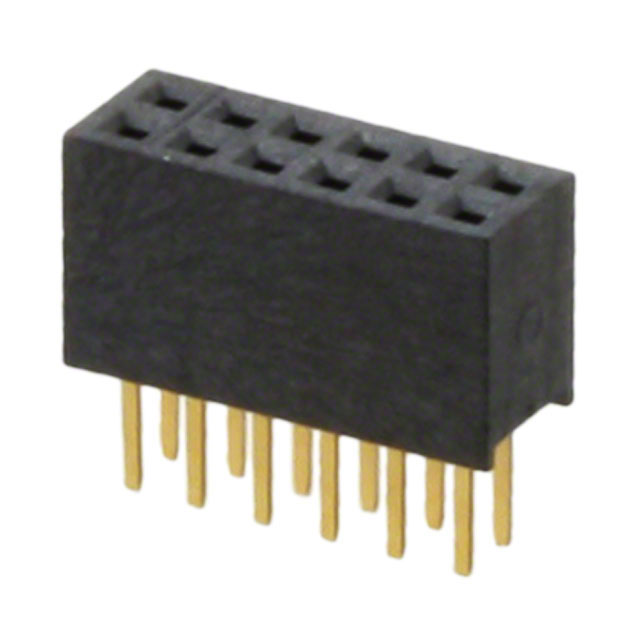 【20021311-00012T4LF】CONN RCPT 12POS 0.05 GOLD PCB