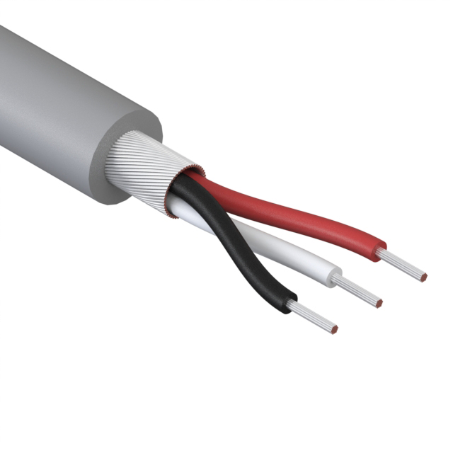 CABLE 3COND 32AWG GRAY SHLD 5M【30-00453】