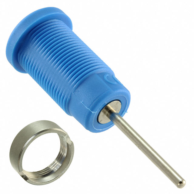 【CT2906-6】CONN BANANA JACK SOLDER BLUE