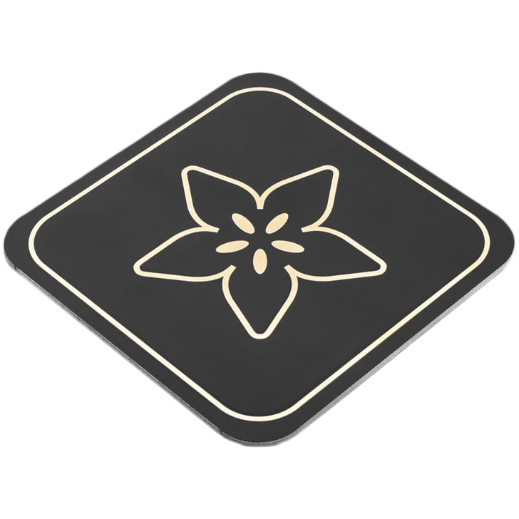 【5719】PCB COASTER WITH GOLD ADAFRUIT L