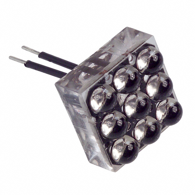 【SSP-LXS06769】LED 17MM SQR 9LED-CLUSTER SUPRED