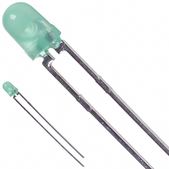 【5219210F】LED GREEN DIFFUSED 3MM T/H