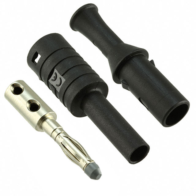 【CT2989-0】CONN BANANA PLUG SLDRLESS BLACK