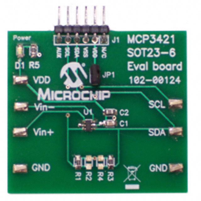 【MCP3421EV】BOARD EVAL FOR MCP3421 SOT23-6