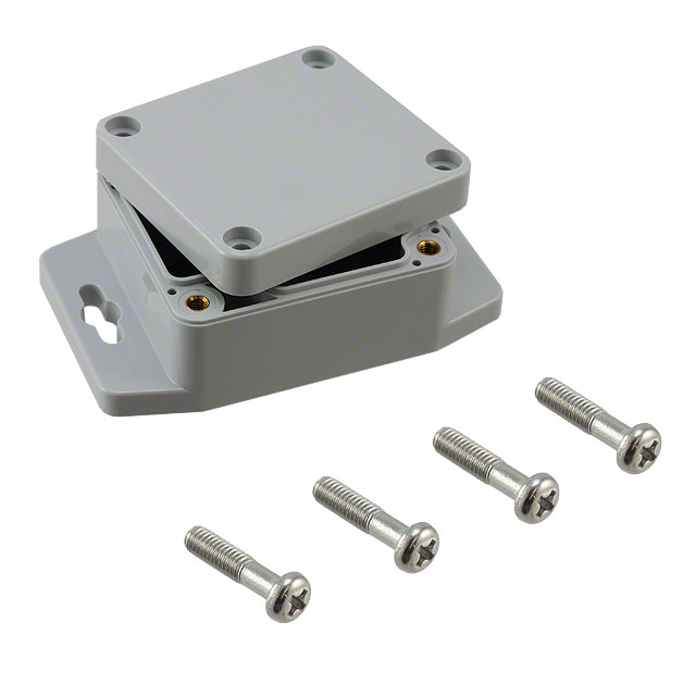 【PN-1320-MB】BOX PLASTIC GRAY 2.52"L X 2.28"W