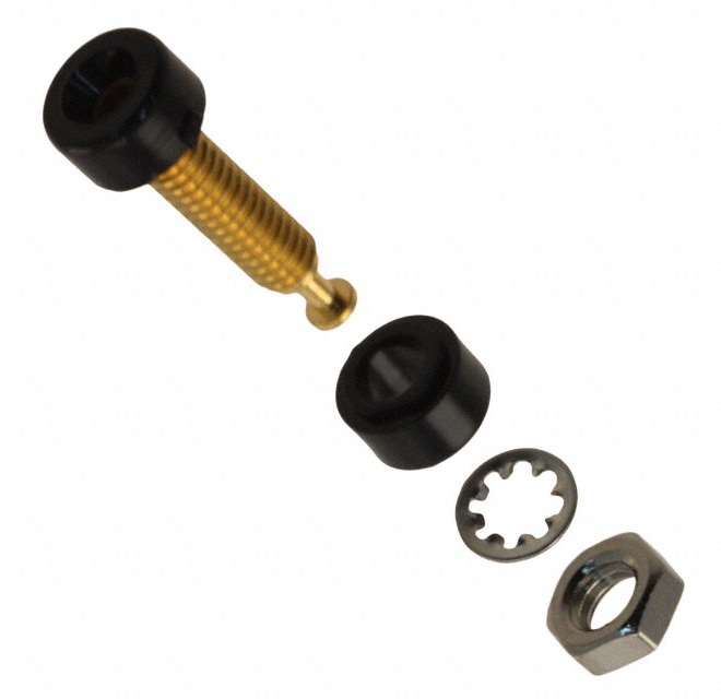 【3542-0】CONN TIP JACK THRD BLACK
