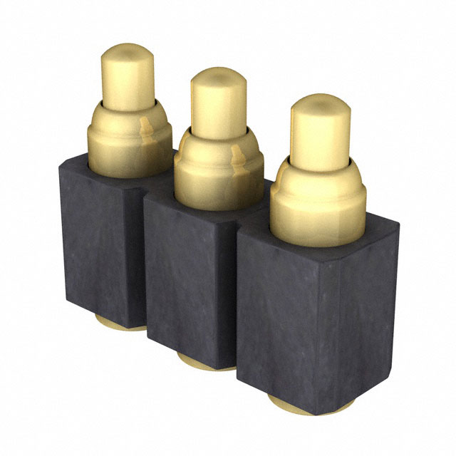 【821-S1-003-30-014101】CONN SPRING PISTON 3POS SMD