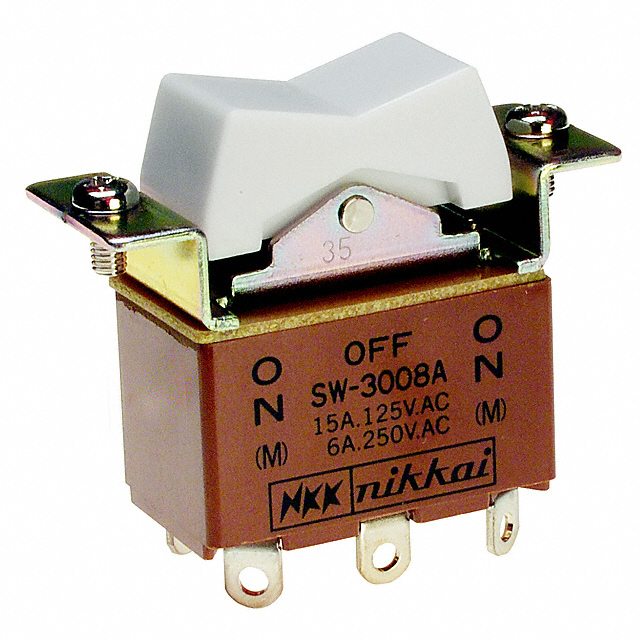【SW3008A】SWITCH ROCKER DPDT 15A 125V