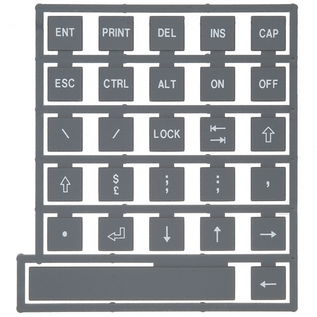 【70B00103】KEYPAD KEYTOP LEG SET B NONILLUM