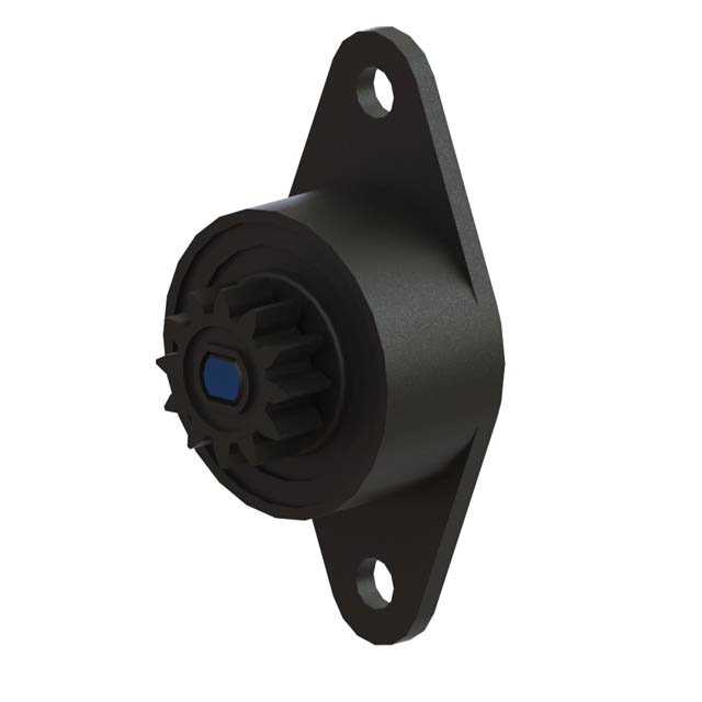 【RFRT-D2-102-G2】DAMPER ROTARY SNAP IN BLK