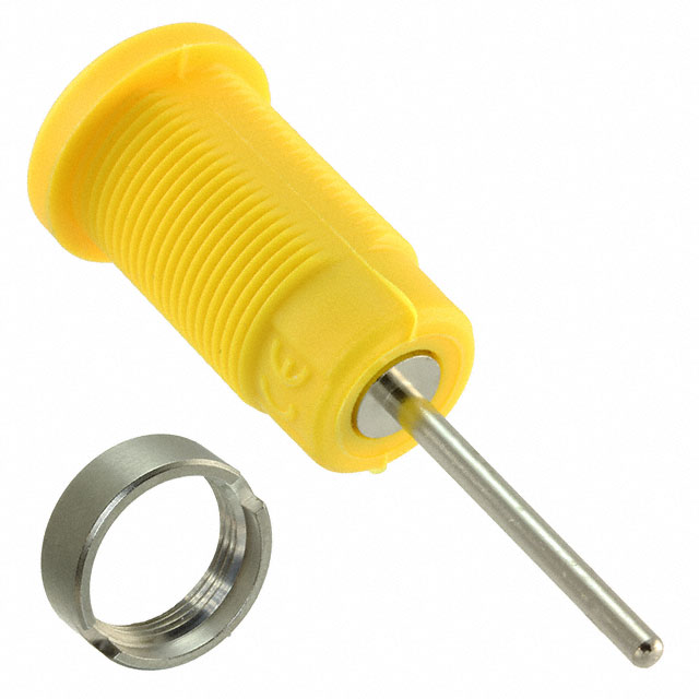 【CT2906-4】CONN BANANA JACK SOLDER YELLOW
