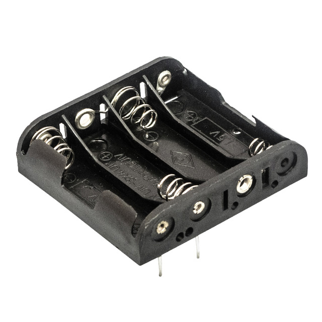 【BC4AAPC】BATTERY HOLDER AA 4 CELL PC PIN