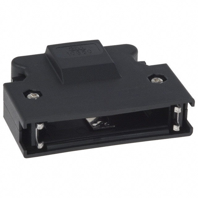 【10350-52F0-008】CONN BACKSHELL 50POS 180DEG BLK