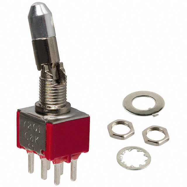 【7201K2CQE】SWITCH TOGGLE DPDT 5A 120V[バルク]