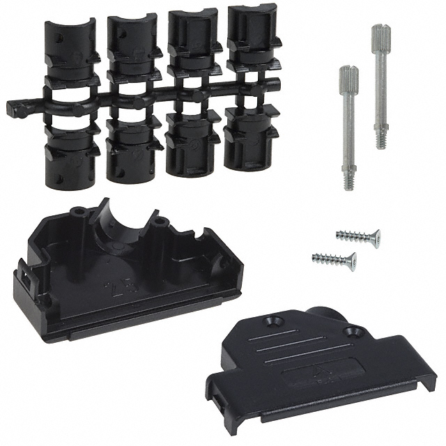 【8655PHRA2501LF】CONN BACKSHELL 25POS 45DEG BLACK