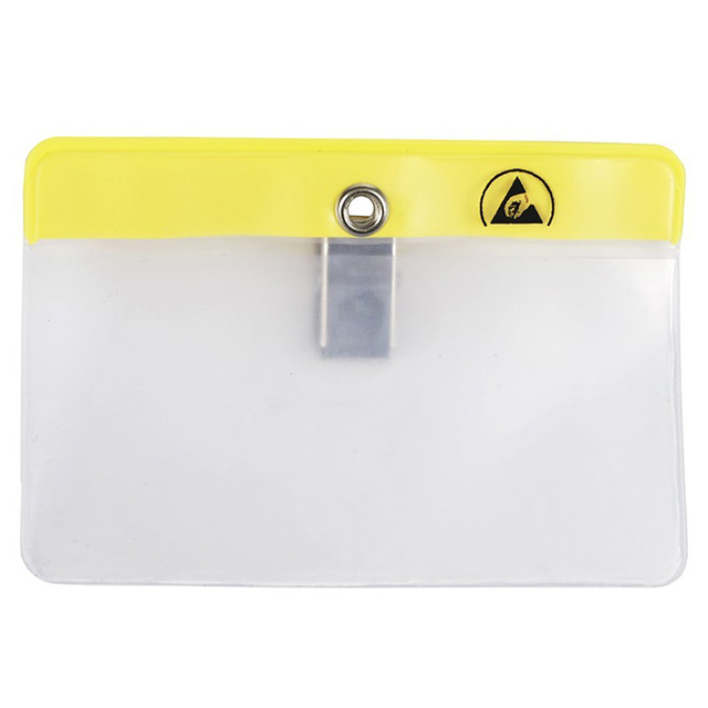 ESD BADGE HOLDER CLIP-ON HORIZ【35011】