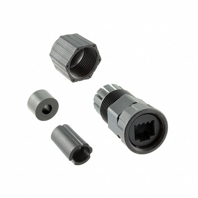 【RCP-00BMMS-TLM7001】CONN MOD PLUG HSG RJ45 BLACK