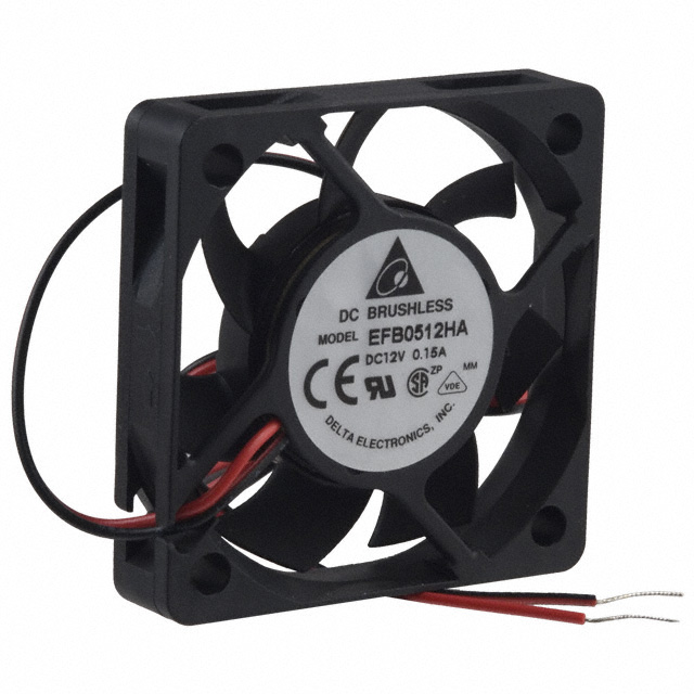 【EFB0512HA】FAN AXIAL 50X10MM 12VDC WIRE