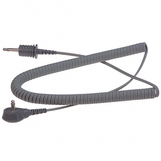 【2360】COILED CORD DUAL COND GND 5'