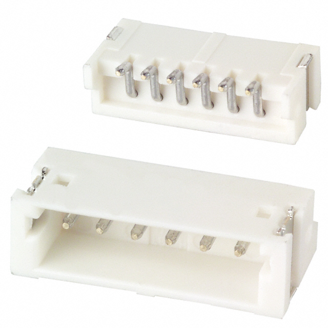 【S6B-ZR-SM4A-TF】CONN HEADER SMD R/A 6POS 1.5MM