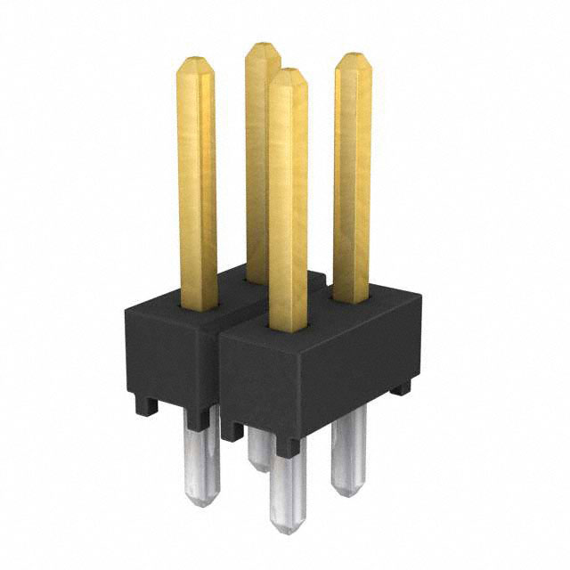 【TSW-102-07-L-D】CONN HEADER VERT 4POS 2.54MM
