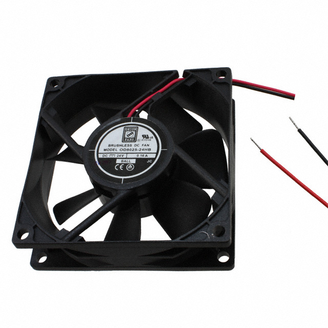 【OD8025-24HB】FAN AXIAL 80X25MM 24VDC WIRE