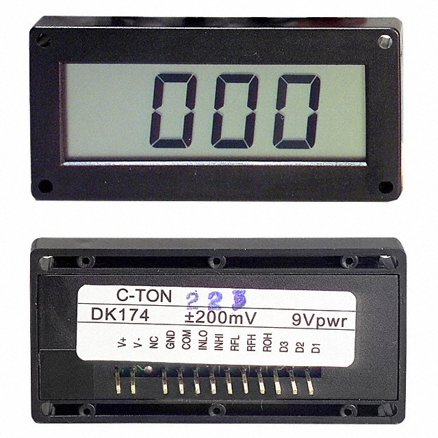 【DK179】VOLTMETER 20VDC LCD PANEL MOUNT