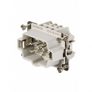 INSERT MALE 6POS+1GND SCREW【1200000000】