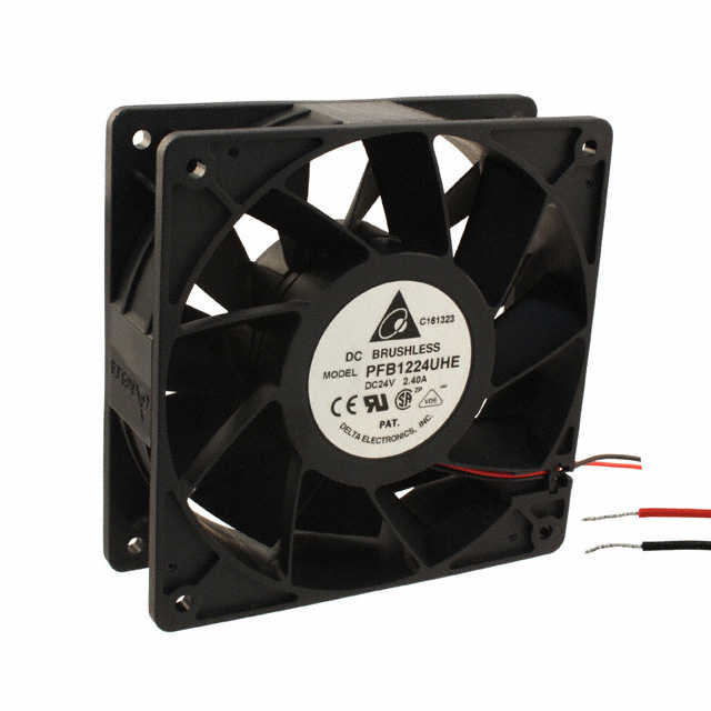 【PFB1224UHE】FAN AXIAL 120X38MM 24VDC WIRE