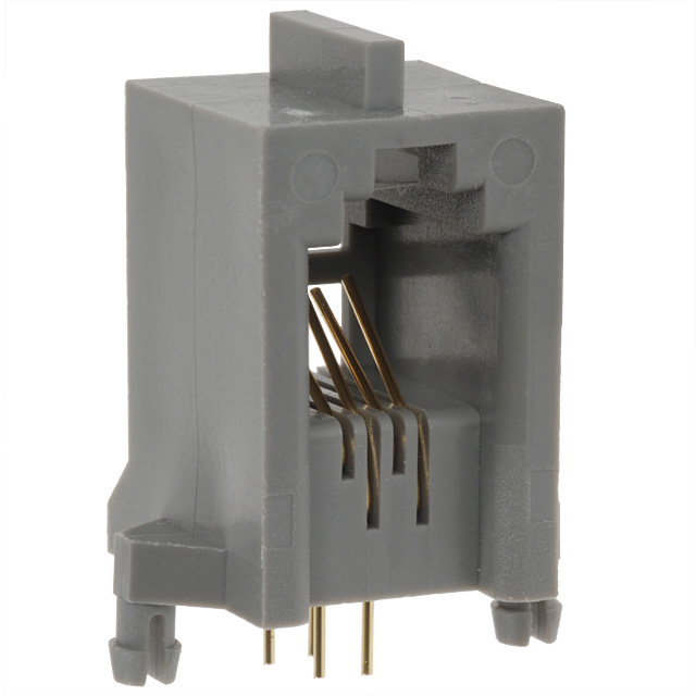 【TM5RC-44】CONN MOD JACK 4P4C R/A UNSHLD[トレイ]