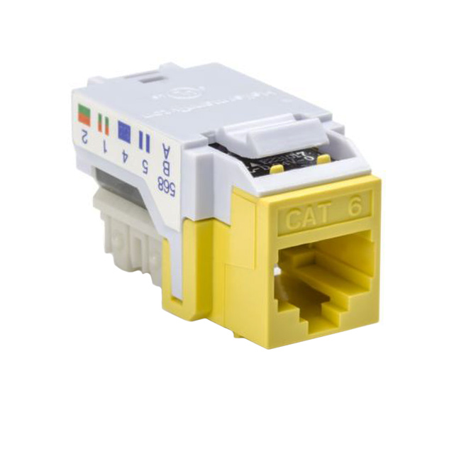 INSERT RJ45 JACK TO IDC CONN【RJ45FC6-YEL】
