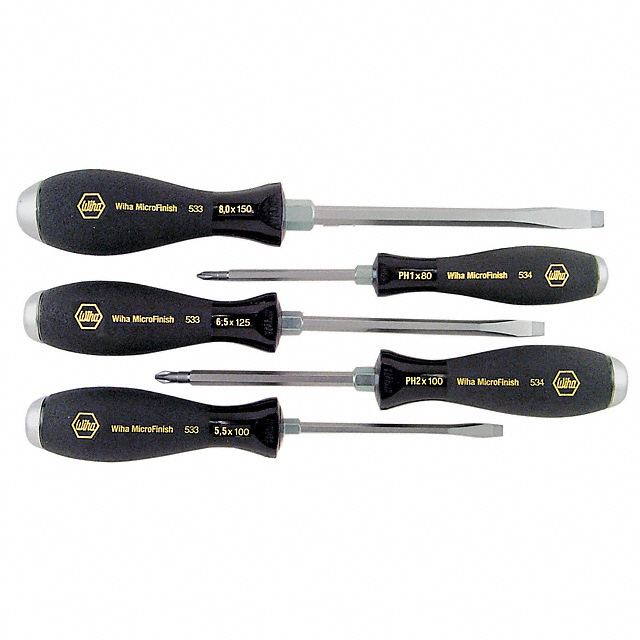 【53390】SCREWDRIVER SET PHIL/SLOT 5PC