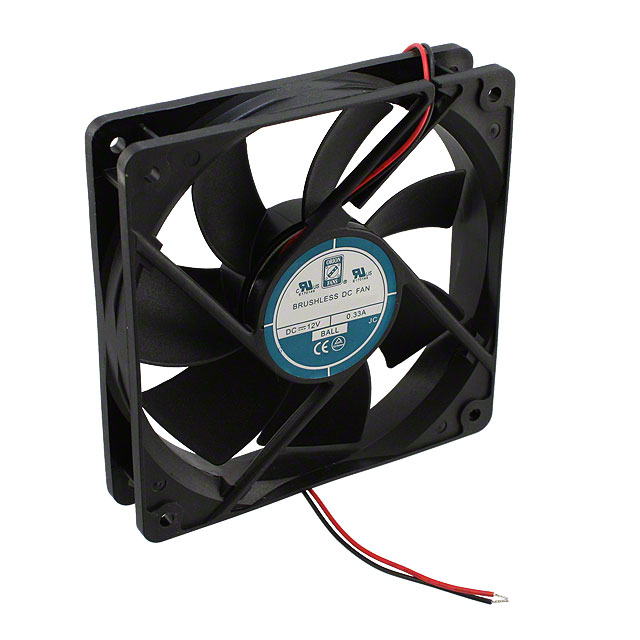 【OD1225-12MB】FAN AXIAL 120X25MM 12VDC WIRE