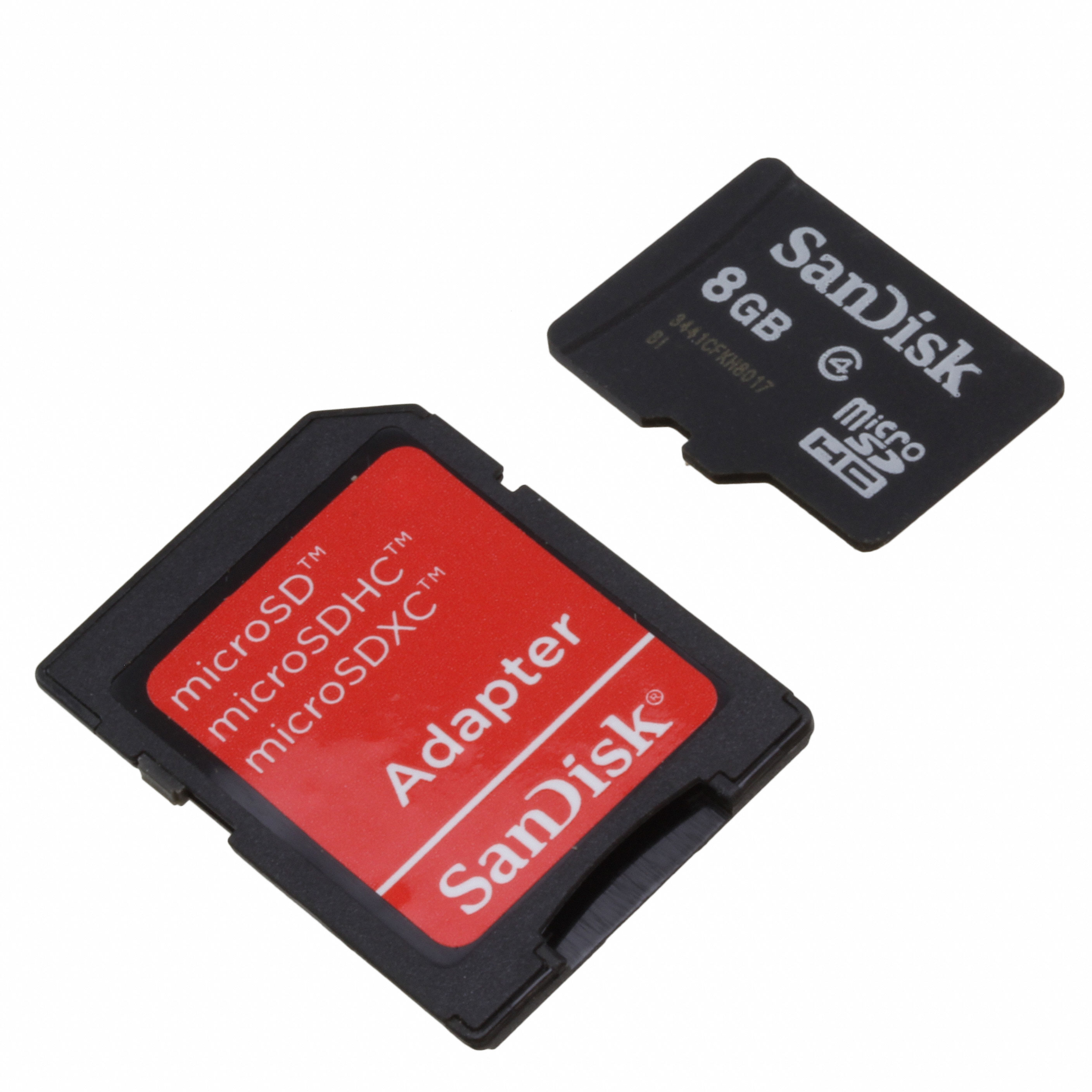 【MIKROE-1283】MICROSD CARD 8GB WITH ADAPTER