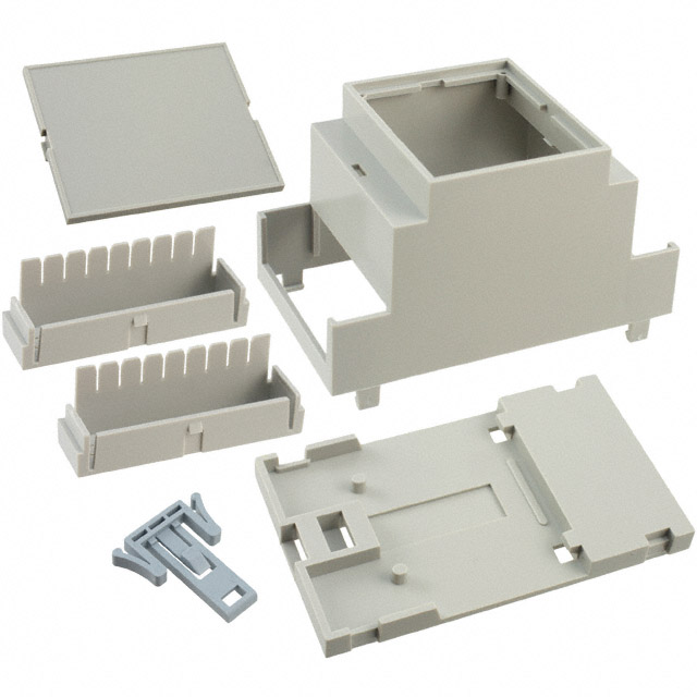 【DMB-4771】BOX ABS/PC GRAY 3.55"L X 2.1"W