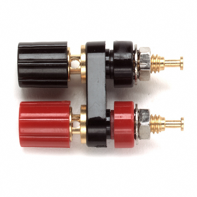 【2383-0】CONN BIND POST DUAL MINI BLK/RED