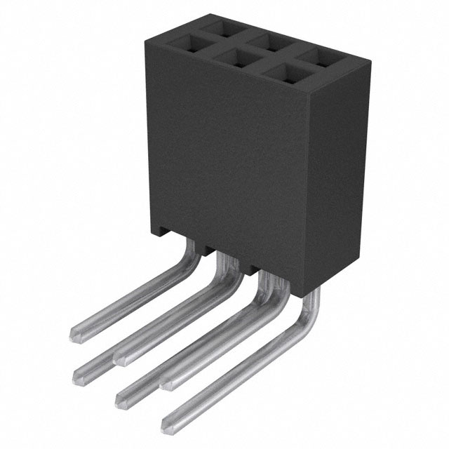 【SSQ-103-03-T-D-RA】CONN RCPT .100" 6POS DL R/A TIN