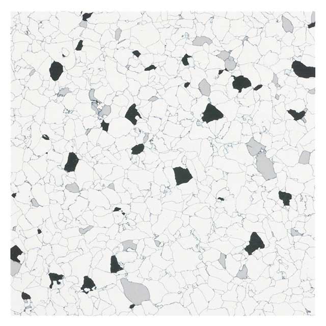 【8437】FLOOR TILE VINYL BLACK 1'