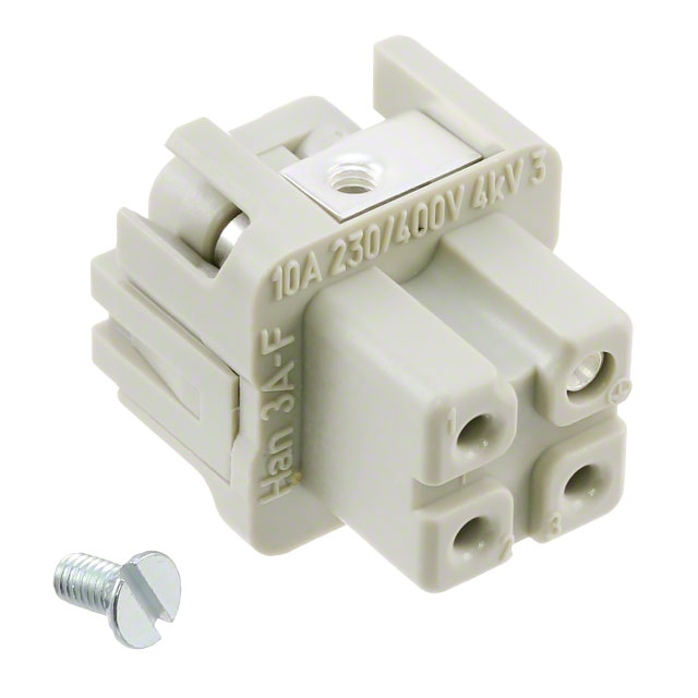 【09200032711】INSERT FEMALE 3POS+1GND SCREW