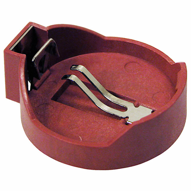 BATTERY HOLDER COIN 20MM PC PIN【BS-7-RED】