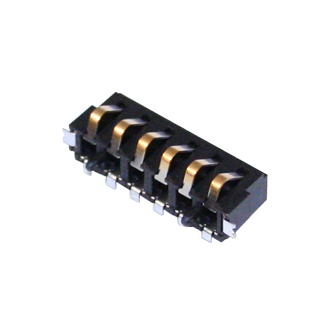 【009155006852006】CONN SPRING BATTERY 6POS R/A SMD