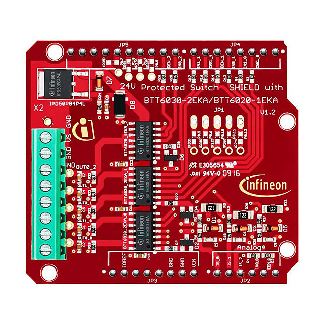 【24VSHIELDBTT6030TOBO1】EVAL 24V PROTECT SWITCH SHIELD