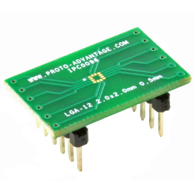 【IPC0096】LGA-12 TO DIP-12 SMT ADAPTER
