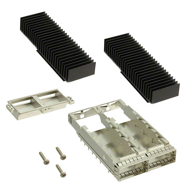 【U98C22110C1】CONN CFP4 CAGE 1X2 W/HSINK R/A